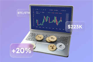 Représentation visuelle de la plateforme Brume Investelle et de son système automatisé de trading pilotée par l'IA